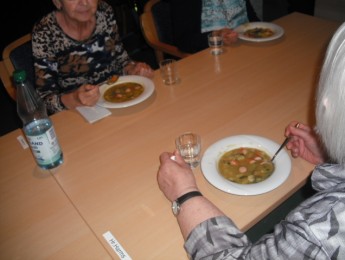 Leckere Erbsensuppe